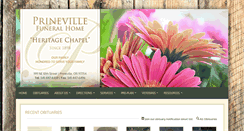 Desktop Screenshot of prinevillefuneralhome.com